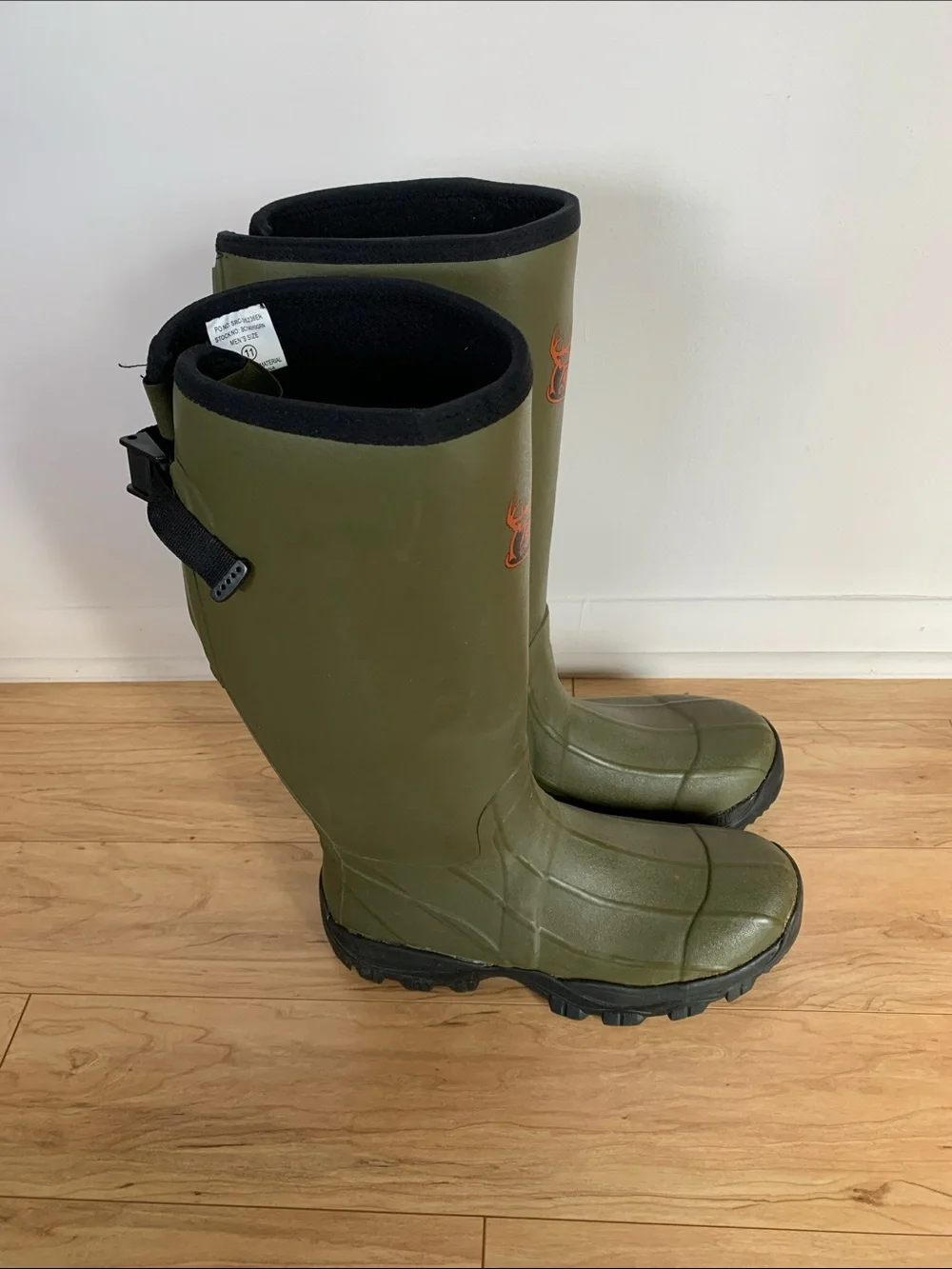 Buck Commander Olive Green Rubber Tall Hunting Boots